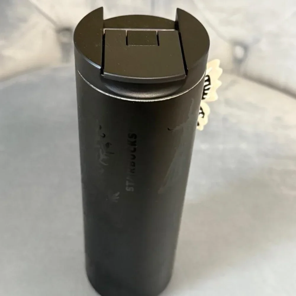 Starbucks Stainless Steel Onyx Tumbler with Moth Charm (16 oz) - Picture 5 of 7